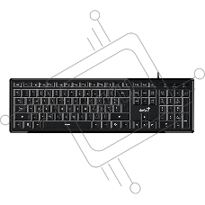 Клавиатура Genius SlimStar 820, черный, проводная, USB, 104 клавиши 31310055402
