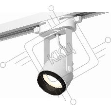 Светильник Ambrella light XT6601020 WH/PBK белый/черный полированный MR16 GU10 (C6601, N6121)