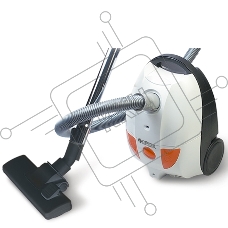 Пылесос Centek CT-2503 белый/оранжевый, 400/2000 Вт, уборка сухая, пылесборник мешок 2.5 л