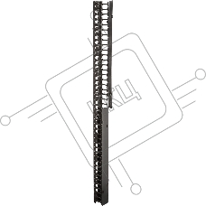 Вертикальные органайзеры с пластиковыми пальцами 149 мм, 42U, для шкафов Business шириной 800 мм, 2 шт., черные