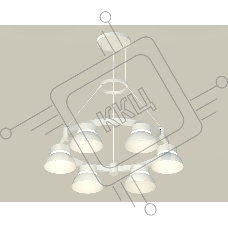 Светильник Ambrella light XR92031001/6 SWH/FR белый песок/белый матовый GX53 (A9203, C9231, N8140)