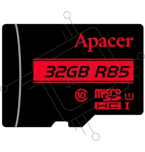 Флеш карта Apacer microSDHC 32GB AP32GMCSH10U5-R UHS-I U1 Class 10, R85, Adapter, RTL