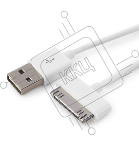 Кабель Gembird CC-USB-AP1MW  USB  AM/Apple для iPad/iPhone/iPod, 1м белый, блистер