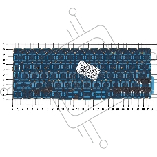Клавиатура для ноутбука MacBook Pro 13 Retina A1708 черная большой Enter