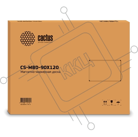 Демонстрационная доска Cactus CS-MBD-90X120 магнитно-маркерная лак 90x120см алюминиевая рама