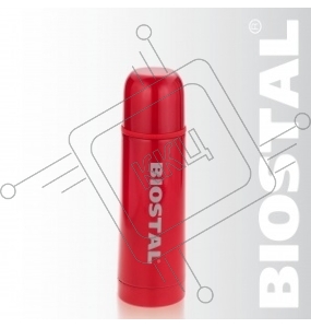 Термос Biostal NB-350 C-R узкое горло,0,35 л., с кноп. цв.красный