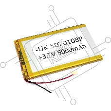 Аккумулятор Li-Pol (батарея) 5*70*108мм 2pin 3.7V/5000mAh Аккумулятор Li-Pol (батарея) 5*70*108мм 2pin 3.7V/5000mAh