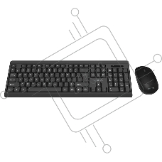 Беспроводной комплект Philips SPT6324, 2.4 GHz 104 клав/3 кнопки, 1600dpi, русская заводская раскладка, чёрный