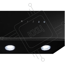 Наклонная вытяжка Monsher AMIENS 50 Noir, ширина 50 см, отвод/рециркуляция, 700 м3/час, сенсорное управление, 3 скорости, светодиодное освещение 2*1 Вт, металлические жироулавливающие фильтры, угольный фильтр KM 101 (опция), цвет: чёрный ПРОМО