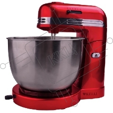 Миксер с чашей Kelli KL-5071 220-240 В, 50/60 Гц, 500 Вт 5 скоростных режимов Съемные насадки Насадка для замешивания теста Венчики для взбивания Съемная металлическая чаша: 3,5 л. Рычаг для смещения чаши Кнопка для наклона блока