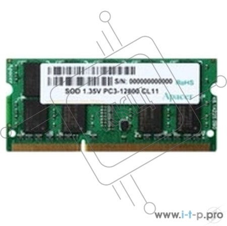 Оперативная память Apacer 8Gb DDR3 1600MHz (pc-12800) SO-DIMM 1,35V Retail AS08GFA60CATBGJ/DV.08G2K.KAM