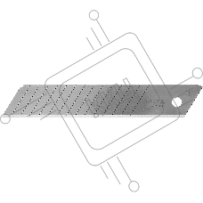 Лезвия для канцелярского ножа OLFA OL-LBD-10 18мм