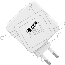 Сетевое зарядное устройство GCR 100W, 2 USB + 2 TypeC, GaN Tech Quick Charger, PD 3.0, белый