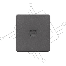 Розетка компьютерная Kranz ROUND RJ45 кат6 с/у титан