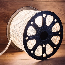 LED лента 220 В, 6.5x15 мм, IP67, SMD 3014, 240 LED/m, цвет свечения теплый белый, 100 м