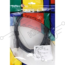 Кабель DisplayPort M-> HDMI M 4K@60Hz 1.8m Telecom,оплетка (TA561M-1.8M)