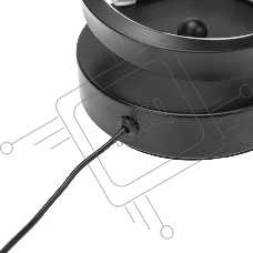 Светильник декоративный Spiral Trio, LED, 2Вт, 3000К, 5В, черный REXANT