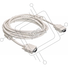 Кабель Buro CAB016S-10 VGA (m) VGA (m) 3м феррит.кольца серый