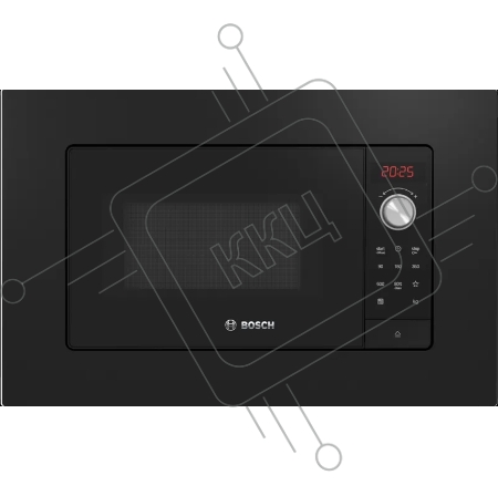 Встраиваемая микроволновая печь Bosch, Serie 2, черный
