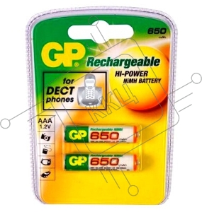 Аккумулятор GP 65AAAHC-2CPCR2/65AAAHC-2DECRC2 (2шт. в уп-ке)