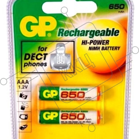 Аккумулятор GP 65AAAHC-2CPCR2/65AAAHC-2DECRC2 (2шт. в уп-ке)