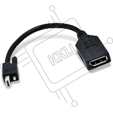 Переходник Sapphire W010-0051-00, CABLE, MINI DISPLAY PORT(M) TO STD DISPLAY PORT (F) W/LATCH-130MM