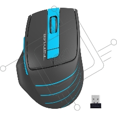 Мышь беспроводная A4Tech Fstyler FG30 серый/синий, 2000 dpi, радиоканал, USB, кнопки - 5