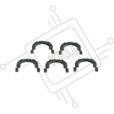 Бушинг Cet CET3679 (JC61-02335A) для Samsung ML-2851ND правый
