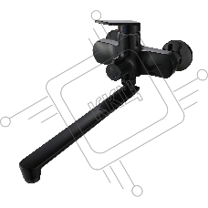 PL7BL-006E Смеситель для ванны с длинным изливом из высокопрочного пластика-Черный