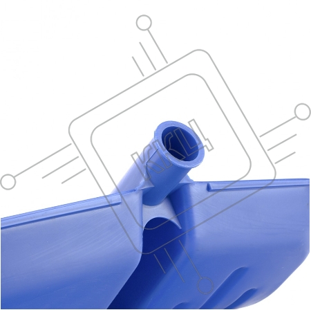 Лопата для уборки снега пластиковая, синяя, 420х425 мм, без черенка, Россия// Сибртех