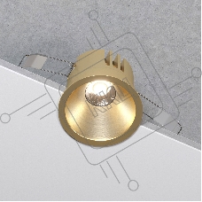 25071/LED 15W 4000K / светильник встраиваемый светодиодный / латунь