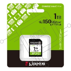 Флеш карта SDXC 1Tb Kingston SDS3/1Tb Canvas Select Plus w/o adapter