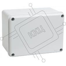 Коробка IEK КМ41261 распаячная для о/п 150х110х85 мм IP44 (RAL7035, гладкие стенки)