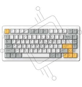 Клавиатура механическая проводная Dareu A81 White-Yellow (белый/серый/желтый), 81 клавиша, switch Dream (linear)