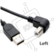 Кабель USB  2.0 на  USB-B угол влево 5 м