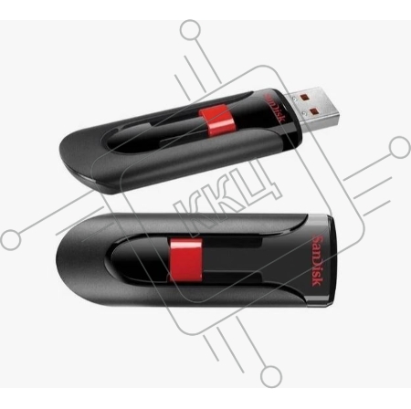 Флеш Диск Sandisk 32Gb Cruzer Glide SDCZ60-032G-B35 USB2.0 черный