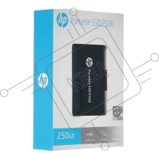 Портативный твердотельный накопитель HP P500, USB 3.1 gen.2 / USB Type-C / USB Type-A, OTG, 250 Гб, R350/W210, Черный