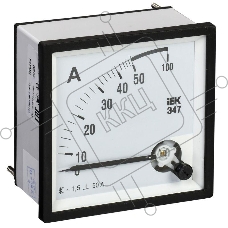 Амперметр Э47 72х72мм 50А кл. точн. 1.5 ИЭК IPA10-6-0050-E