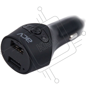 Автомобильный FM-модулятор ACV FMT-119B черный MicroSD BT USB (37400)