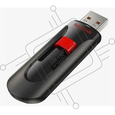 Флеш Диск Sandisk 32Gb Cruzer Glide SDCZ60-032G-B35 USB2.0 черный