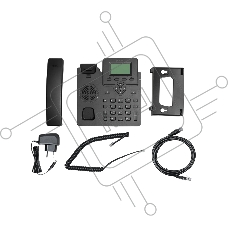 IP-телефон Flat-Phone C10: 2 SIP-аккаунта, 2 порта 10/100/1000BASE-T (RJ-45), ЖК-дисплей, PoE, РЕЕСТР