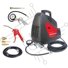 Компрессоры, Пневматическое оборудование FUBAG HANDY MASTER KIT +набор из 5 предметов 8213690KOA607 (8213690KOA536) ( Произ- водит., л/мин 180 Давле- ние, бар 8 Мощность, кВт 1.1 Напря- жение, В 220 Вес, кг 7  )