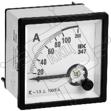 Амперметр Э47 72х72мм 100/5А кл. точн. 1.5 ИЭК IPA10-6-0100-E