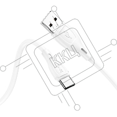 Кабель USB HOCO X61 Ultimate silicone, USB - Type-C, 3.0А, 1м, белый