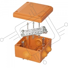Коробка ответвительная DKC FSB11604 FS 100х100х50мм 6р 450В 6А 4кв.мм с каб. вводами и клеммн. IP56 пластик.