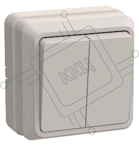 Выключатель Iek EVO20-K33-10-DC ВС20-2-0-ОКм 2кл 10А откр.уст. ОКТАВА (кремовый)