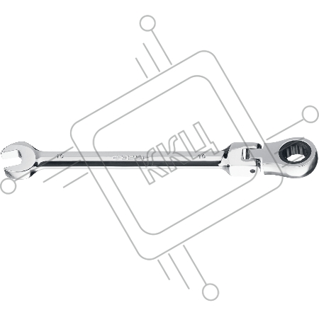 Комбинированный гаечный ключ ЗУБР трещоточный шарнирный 10 мм