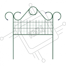 Заборчик садово-парковый, классический, 0,7х0,9 м Россия