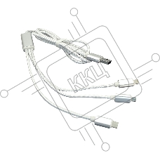 Кабель для зарядки USB (3-в-1)  ( Apple Lightning 8Pin, USB Type-C, USB-Micro) ШНУРОК. 1m. Белый