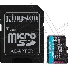 Карта памяти Kingston 1TB microSDXC Canvas Go Plus 170R A2 U3 V30 Card + ADP/ Kingston 1TB microSDXC Canvas Go Plus 170R A2 U3 V30 Card + ADP